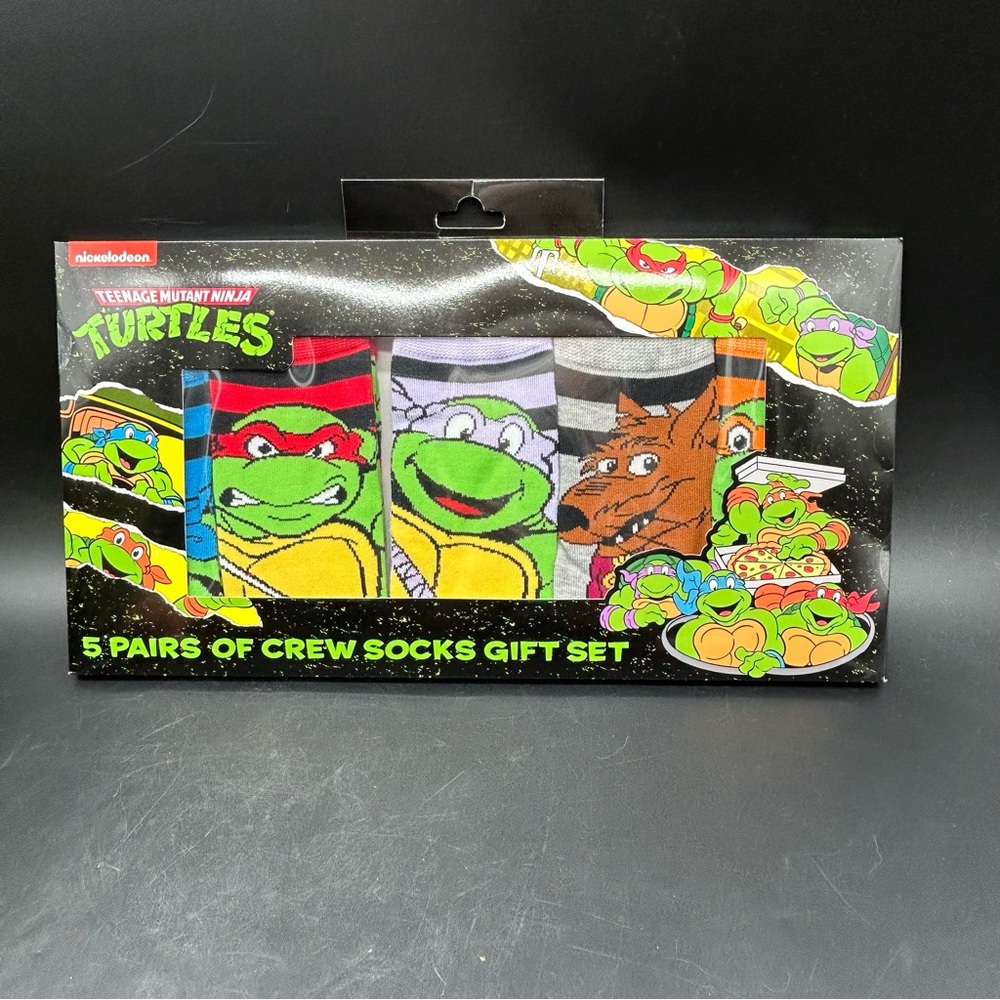 Teenage Mutant Ninja Turtles Men’s Crew Socks Gift Set 6-12 (Bjml)
